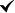 Checkmark indicating an included benefit